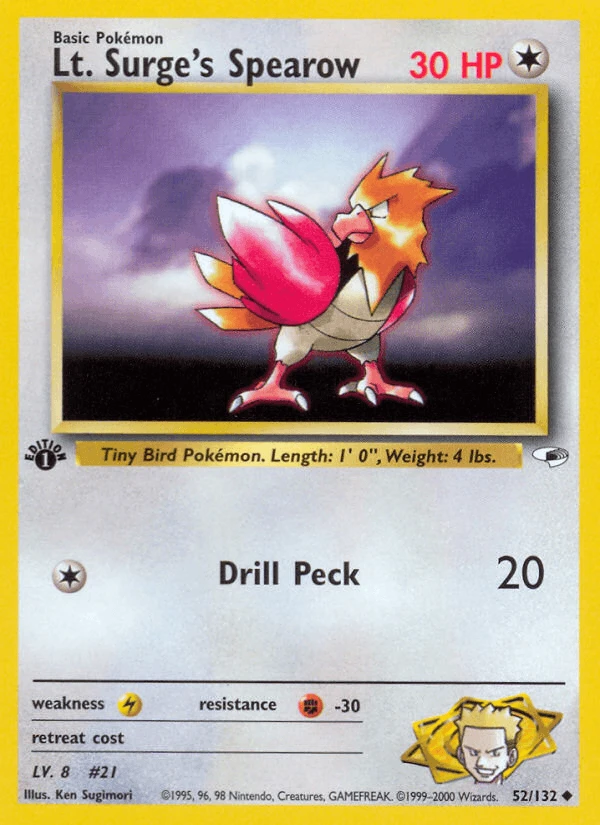 Lt Surge's Spearow #52