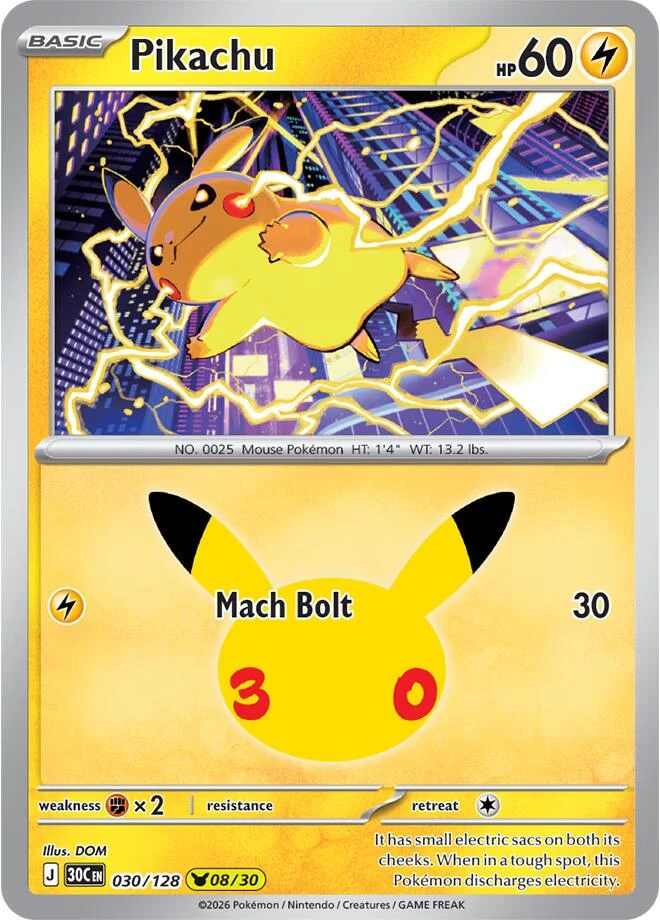Pikachu Holo #30