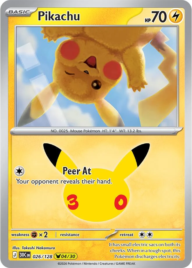 Pikachu Holo #26