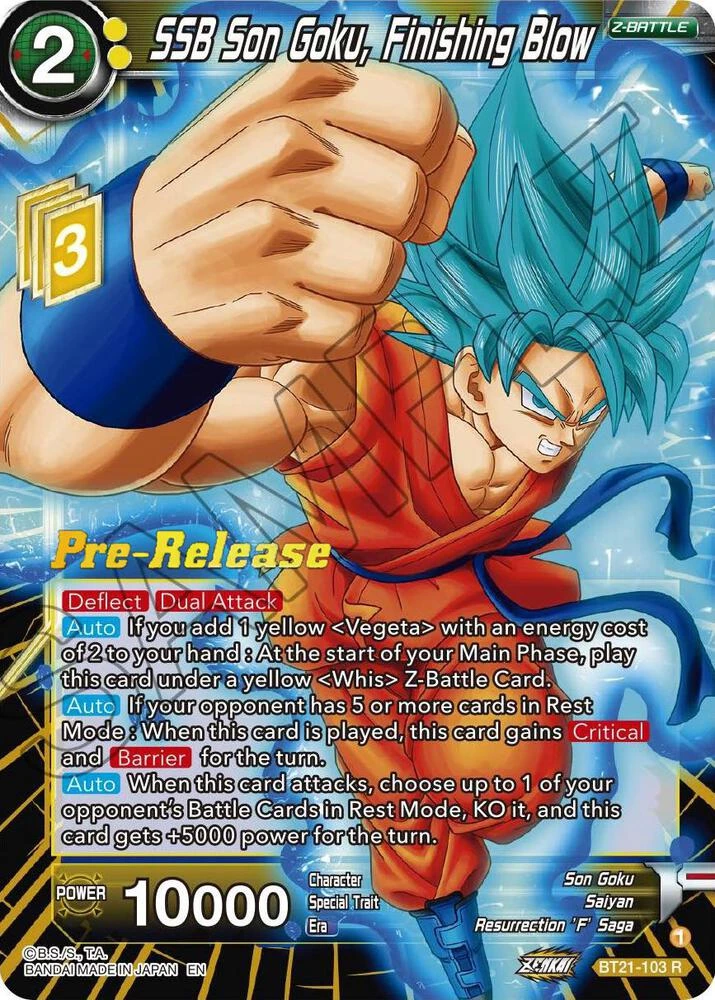 SSB Son Goku, Finishing Blow [Pre-Release] #BT21-103