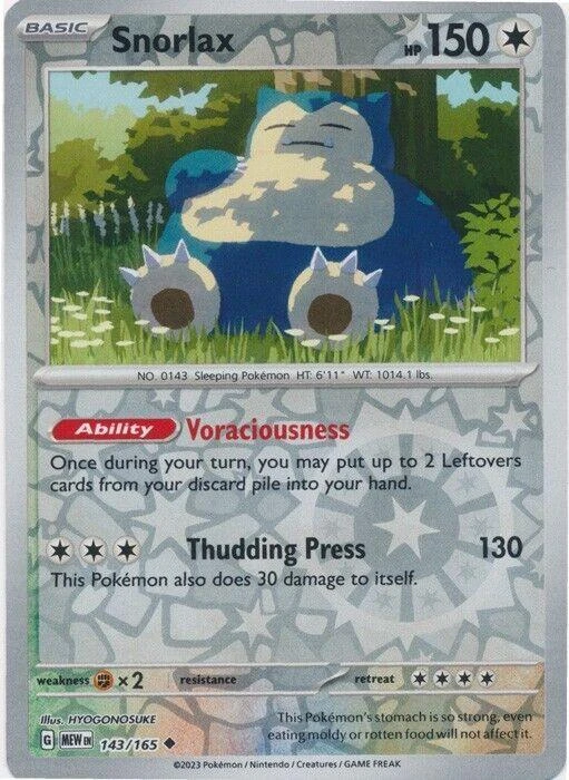 Snorlax Reverse #143