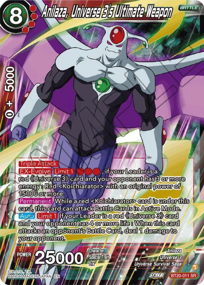 Anilaza, Universe 3's Ultimate Weapon #BT20-011
