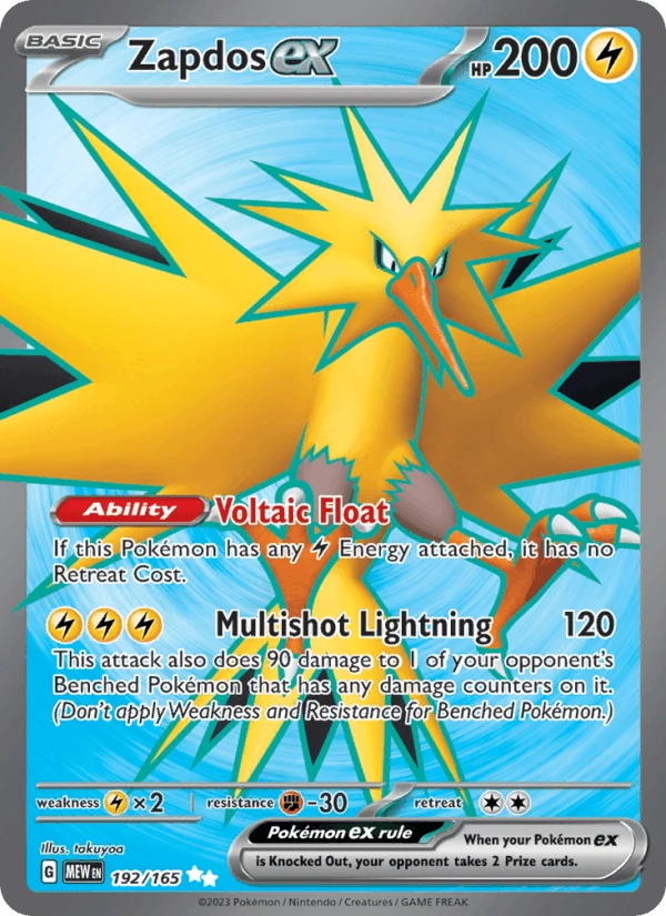Zapdos Ex #192