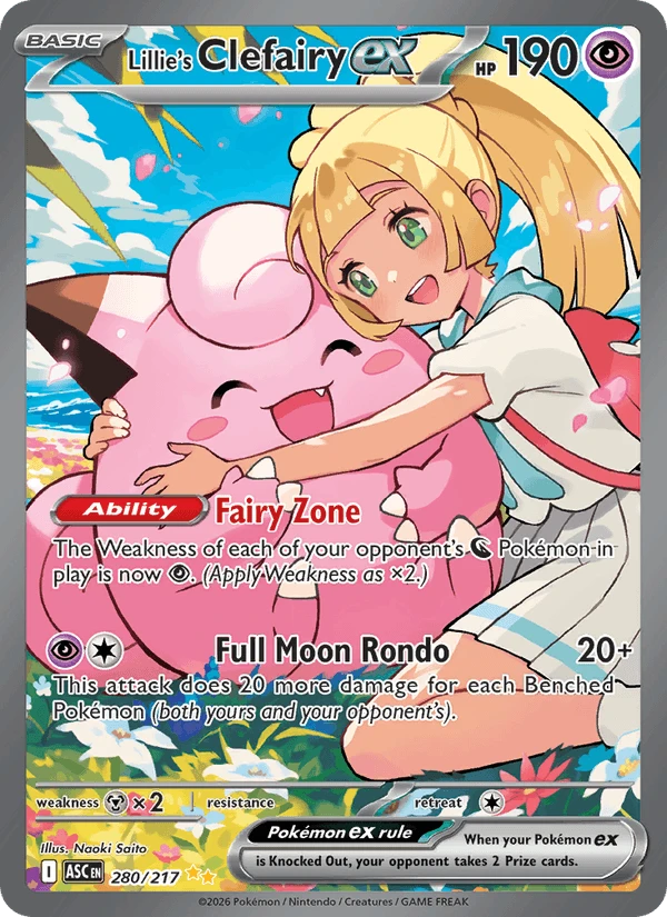 Lillie's Clefairy Ex #280