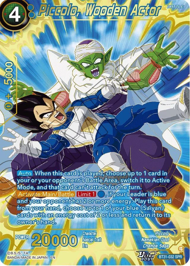 Piccolo, Wooden Actor [SPR] #BT31-032