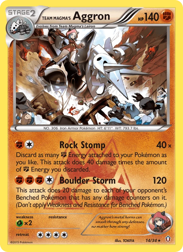 Team Magma's Aggron #14
