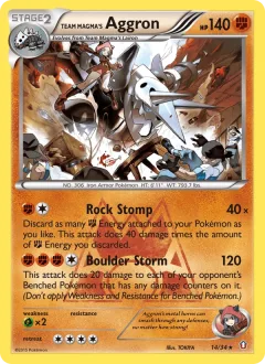Team Magma's Aggron Reverse Holo