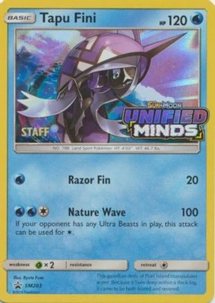 Tapu Fini Prerelease Staff #SM203