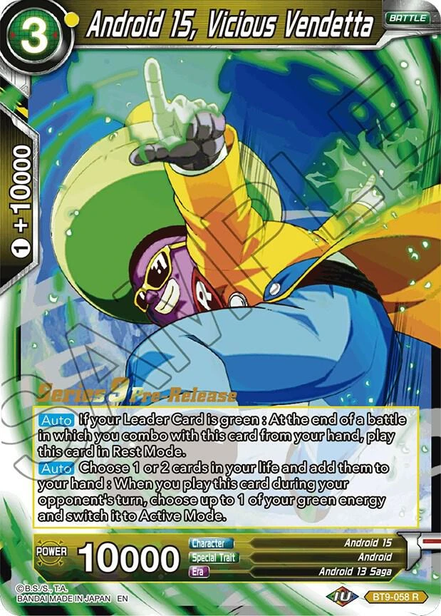 Android 15, Vicious Vendetta [Pre-Release] #BT9-058