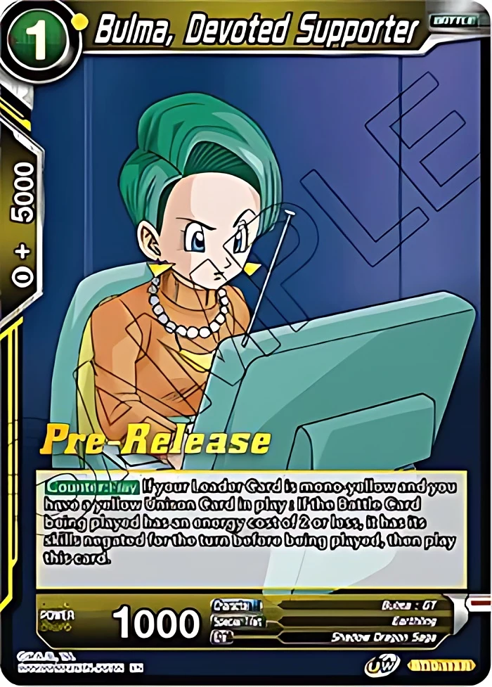 Bulma, Devoted Supporter [Pre-Release] #BT10-113