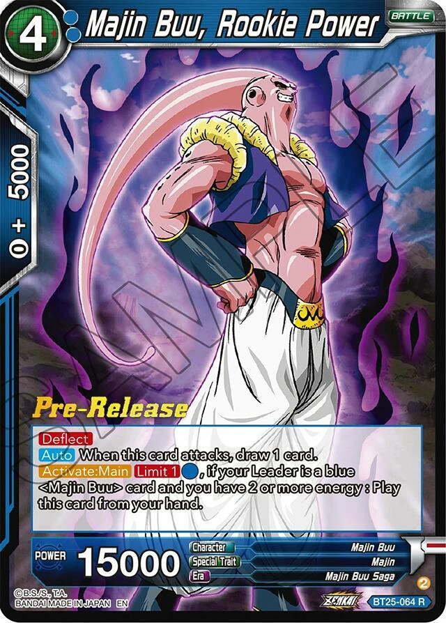 Majin Buu, Rookie Power [Pre-Release] #BT25-064