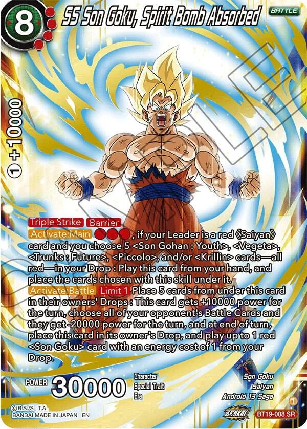 SS Son Goku, Spirit Bomb Absorbed #BT19-008