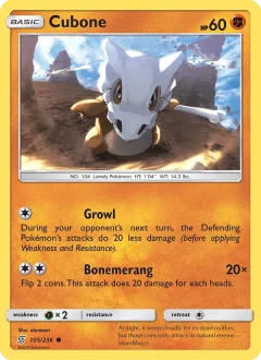 Cubone Reverse Holo