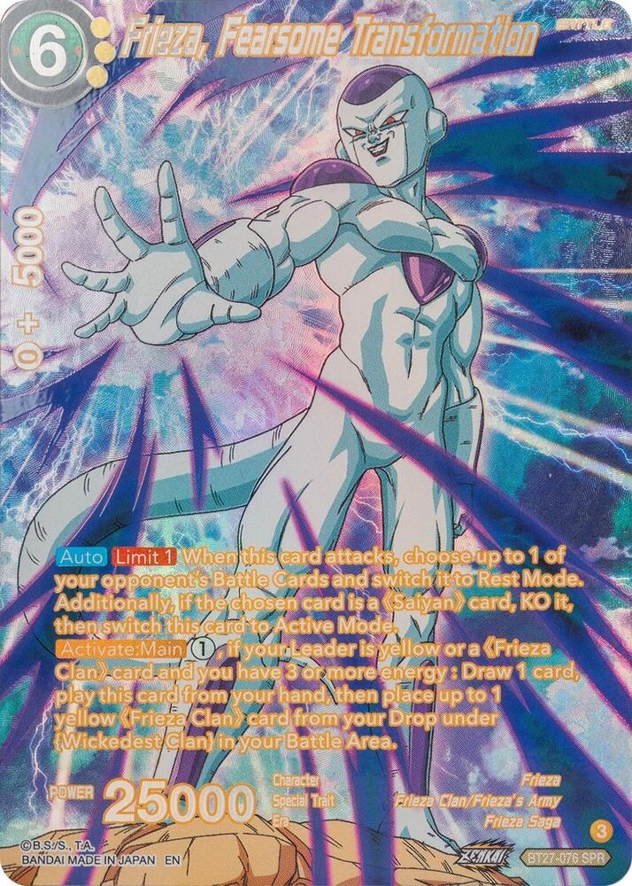 Frieza, Fearsome Transformation [SPR] #BT27-076