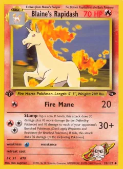 Blaine's Rapidash 1st Edition
