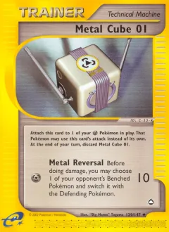 Metal Cube 01 Reverse Holo