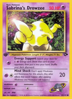 Sabrina's Drowzee 1st Edition
