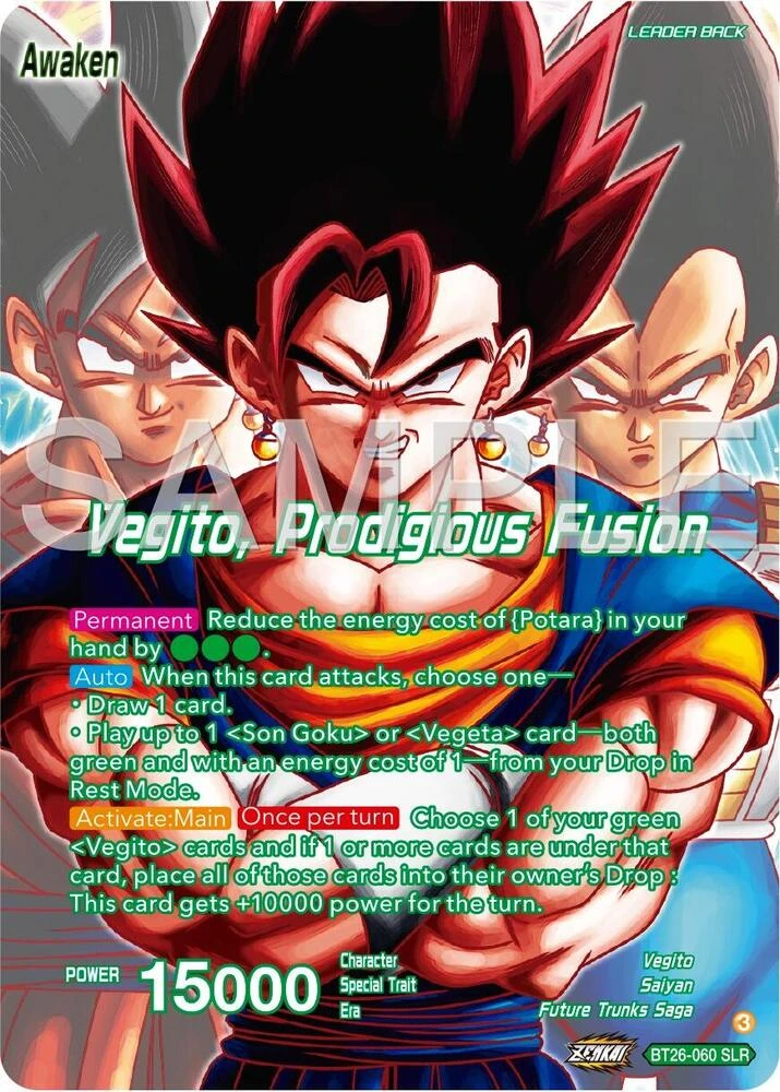 Son Goku & Vegeta // Vegito, Prodigious Fusion [Alternate Art] #BT26-060