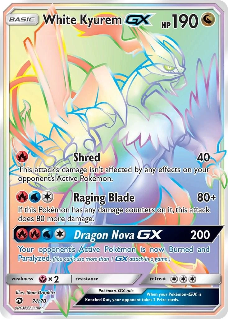 White Kyurem Gx #74