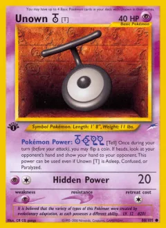 Unown T 1st Edition