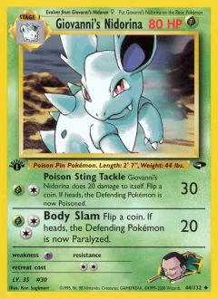 Giovanni's Nidorina 1st Edition