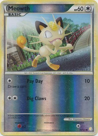 Meowth Reverse Holo #75