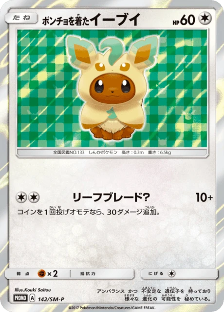 Poncho Wearing Eevee 142sm P