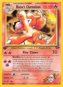 Blaine's Charmeleon 1st Edition