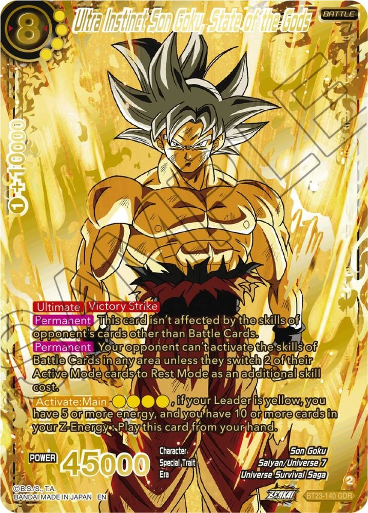 Ultra Instinct Son Goku, State of the Gods [GDR] #BT23-140