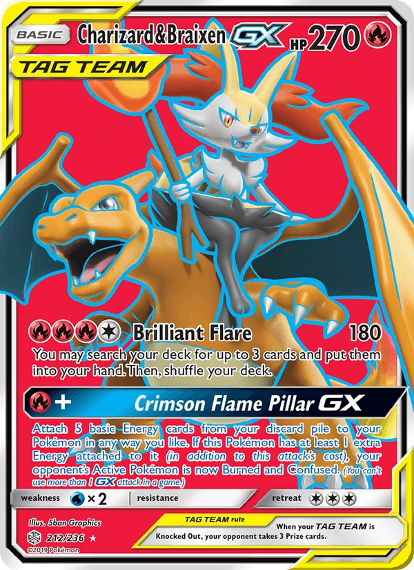 Charizard & Braixen Gx #212