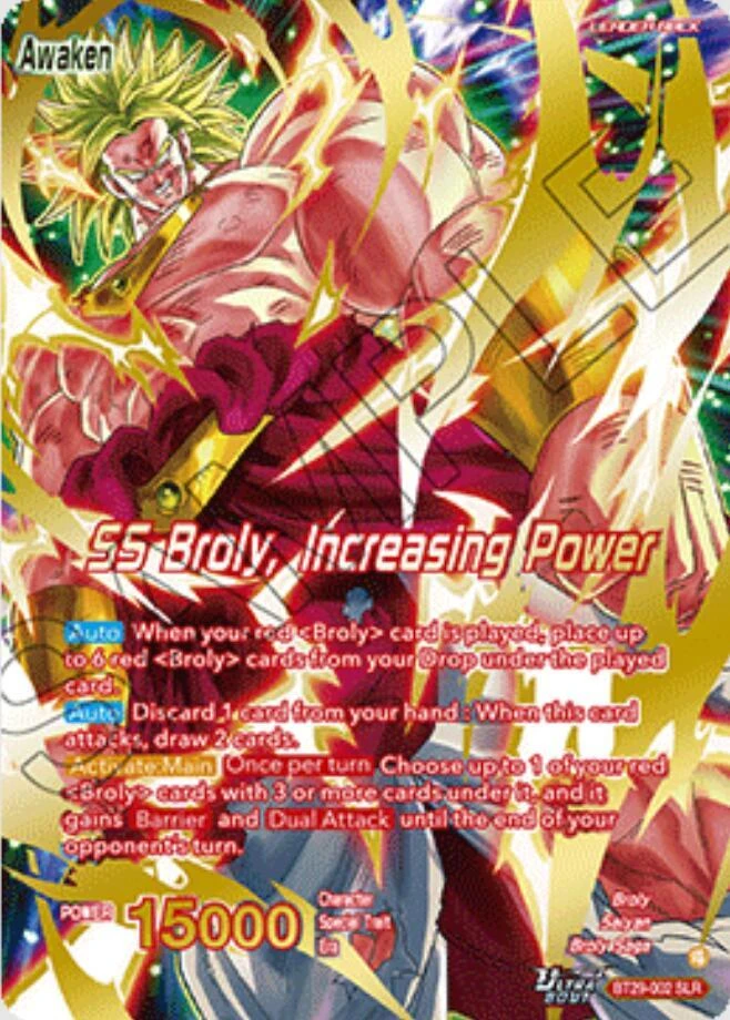 Broly // SS Broly, Increasing Power [SLR] #BT29-002