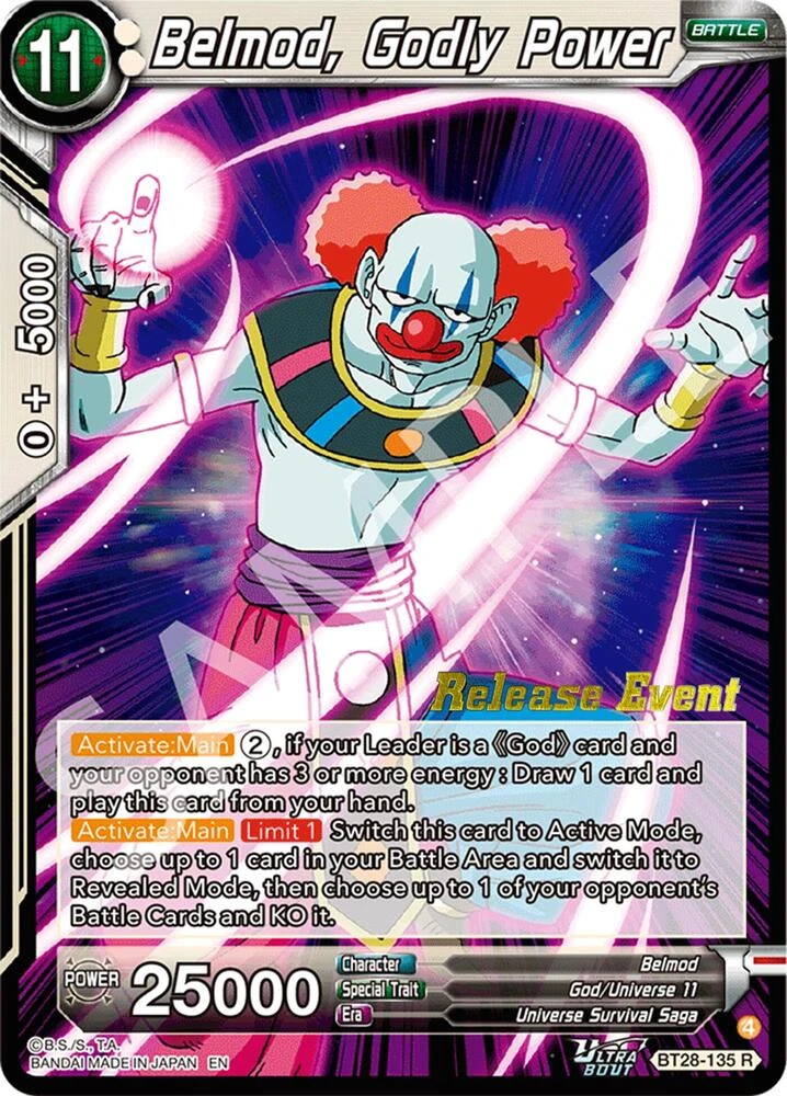 Belmod, Godly Power [Release Event] #BT28-135