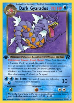Dark Gyarados 1st Edition