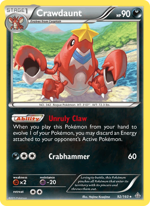 Crawdaunt Holo #92
