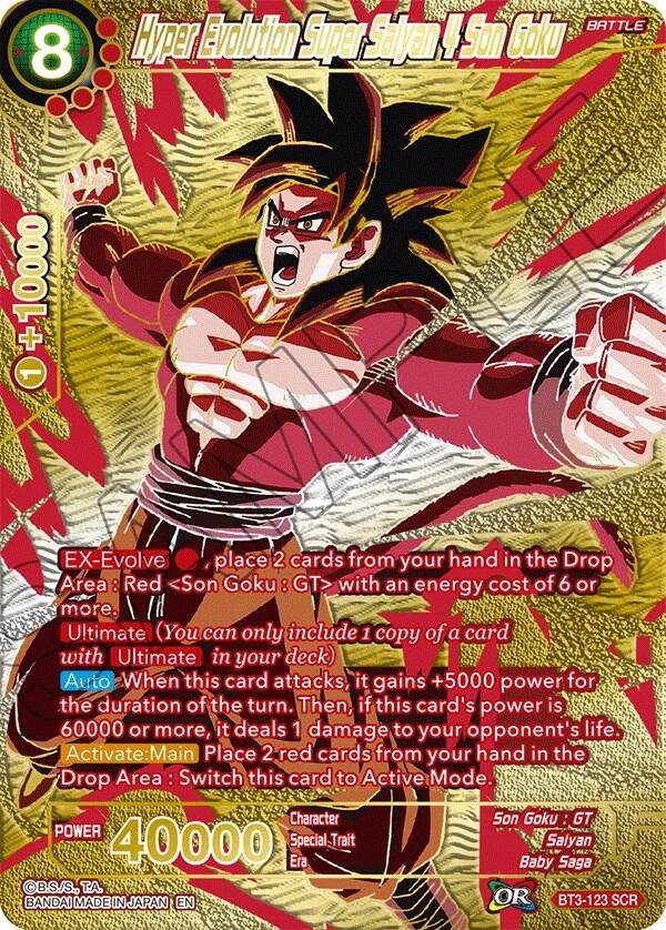 Hyper Evolution Super Saiyan 4 Son Goku [Premium Edition] #BT3-123