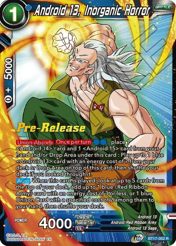 Android 13, Inorganic Horror [Pre-Release] #BT17-052