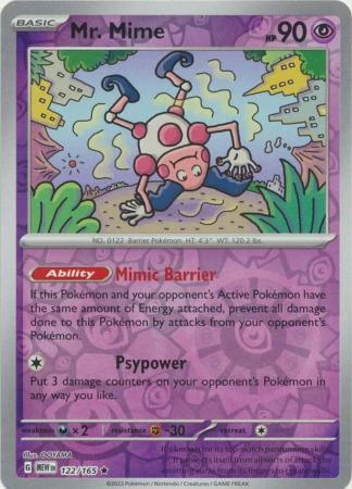 Mr Mime Reverse #122