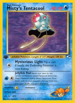 Misty's Tentacool 1st Edition