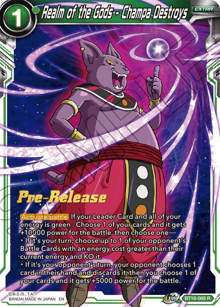 Realm of the Gods - Champa Destroys [Pre-Release] #BT16-069