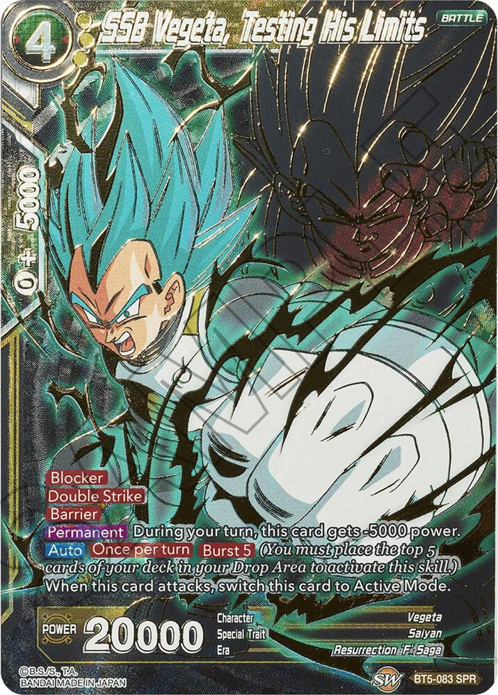 SSB Vegeta, Testing His Limits [SPR] #BT5-083