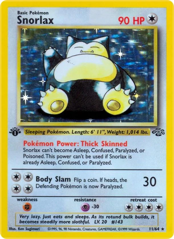 Rocket's Snorlax Ex 1st Edition #62