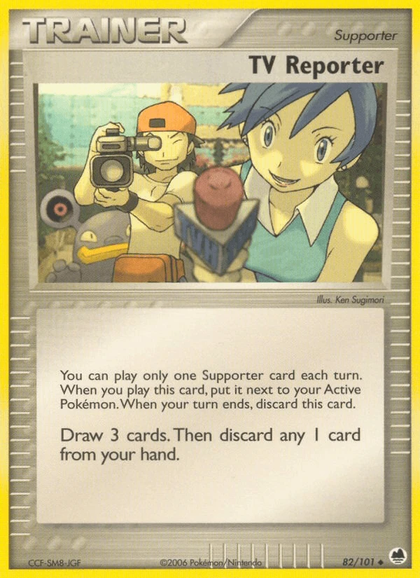 TV Reporter Reverse Holo #82
