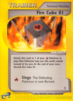Fire Cube 01 Reverse Holo