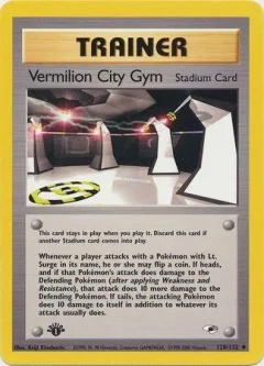 Vermillion City Gym 1st Edition