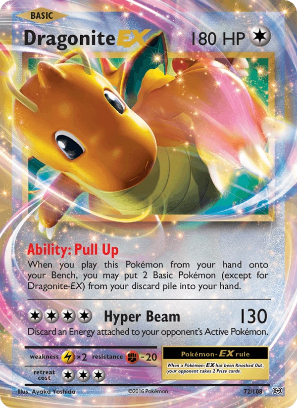 Dragonite EX Jumbo #72