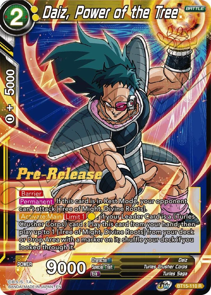 Daiz, Power of the Tree [Pre-Release] #BT15-110