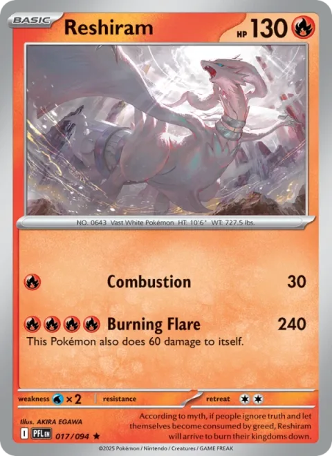 Reshiram Stamped