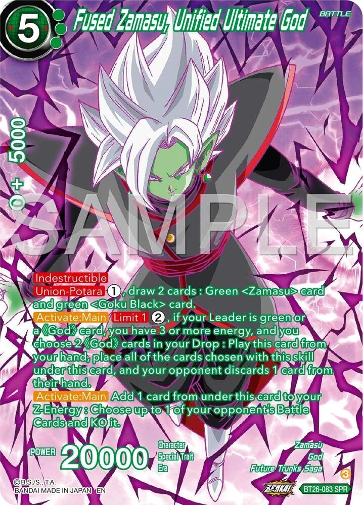 Fused Zamasu, Unified Ultimate God [SPR] #BT26-083