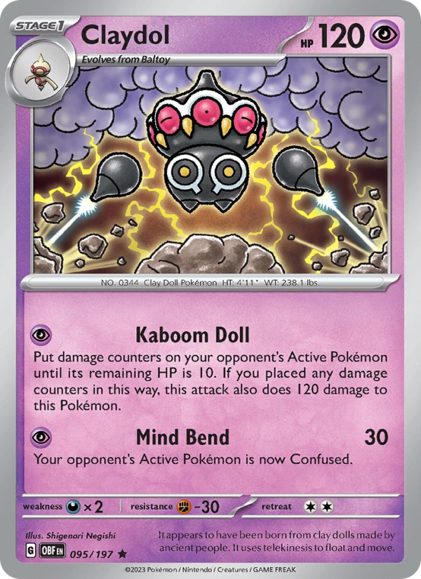 Claydol Holo #95