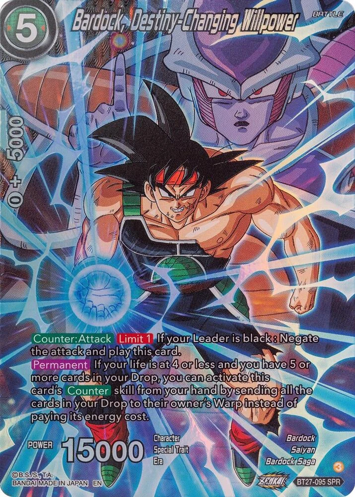 Bardock, Destiny-Changing Willpower [SPR] #BT27-095